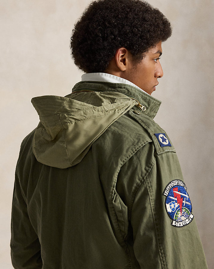 Ralph Lauren سترة Iconic Field — Olive Mountain W/Patches, منظر 1
