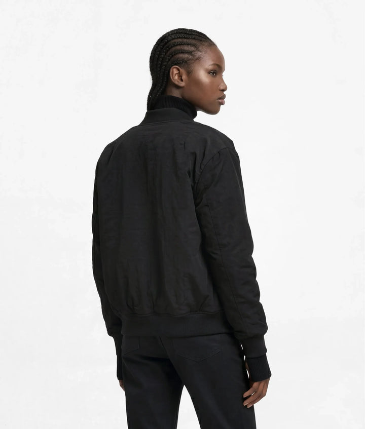 Karl Lagerfeld Wendbare Faux-Fur-Bomberjacke | Schwarz/Egret – alternative Ansicht 8