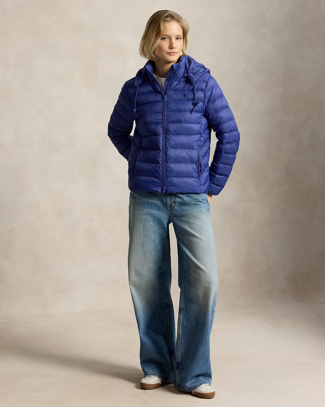 Ralph Lauren Giacca trapuntata donna idrorepellente ripiegabile | Blu Charter – immagine del prodotto 04