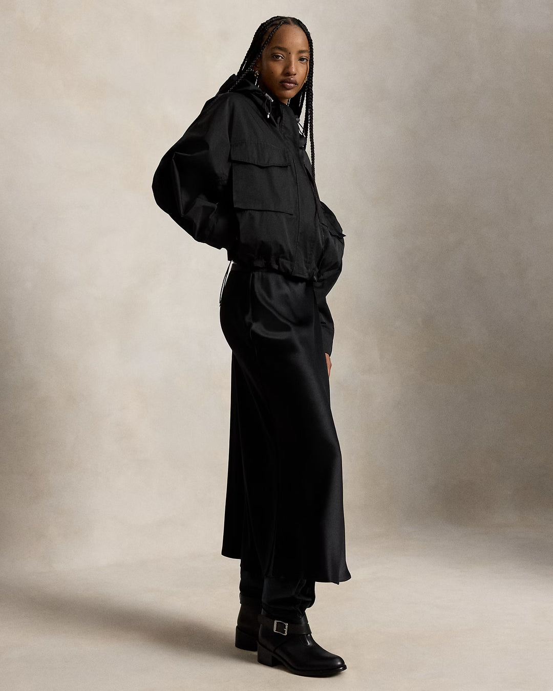 Ralph Lauren Giacca a vento corta donna | Nero – immagine del prodotto 04