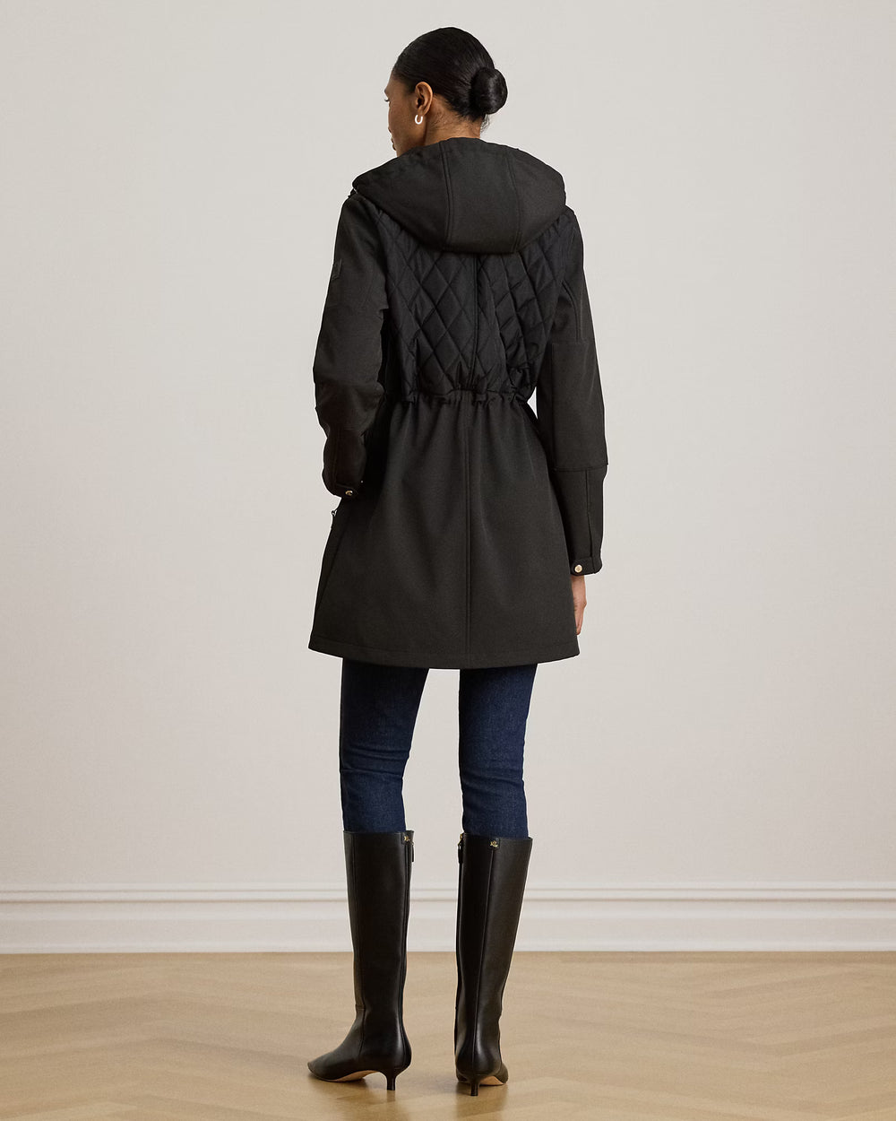 Lauren Ralph Lauren Diamond-Steppjacke: Schwarz – alternative Ansicht