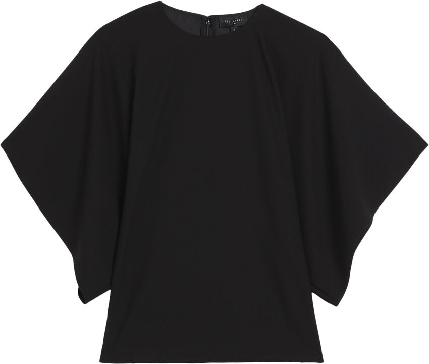Ted Baker Cherika Bat Wing Sleeve Τοπ | Μαύρο