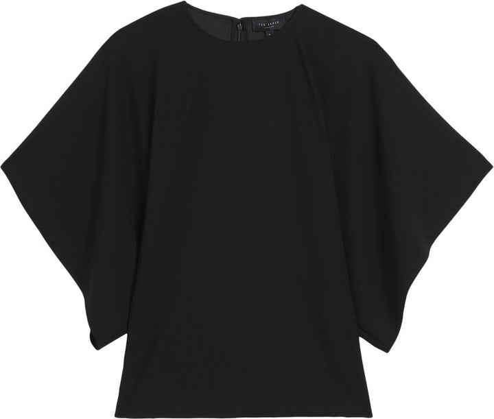 Ted Baker Cherika Bat Wing Sleeve Τοπ | Μαύρο