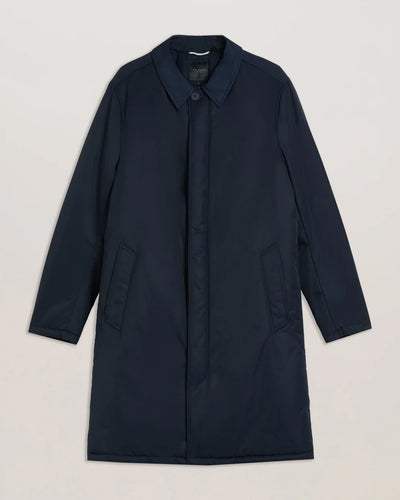 Ted Baker Marx Nylon Sateen Wadded Car Coat | Navy