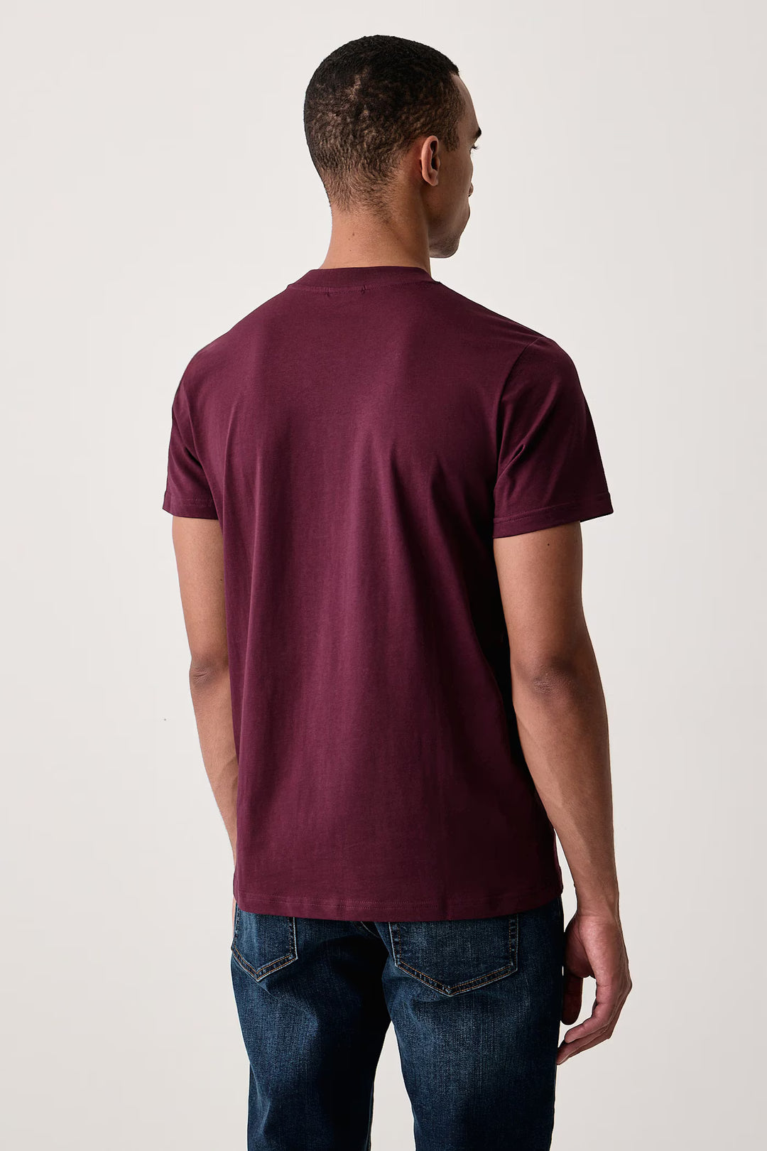 T-shirt KARL LAGERFELD Box Logo σε Slim Fit, σε απόχρωση μπορντό – εικόνα προϊόντος 02