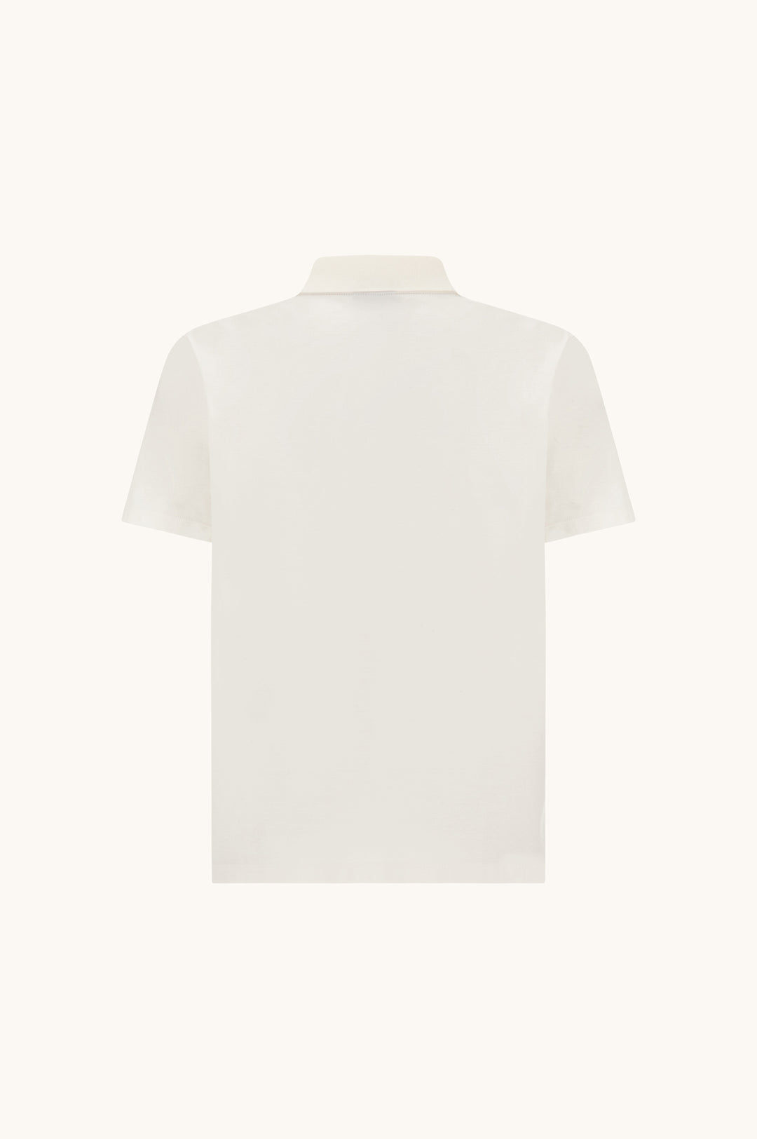 Paul &amp; Shark Aqua Touch Baumwoll-Polo in Creme – Rückansicht
