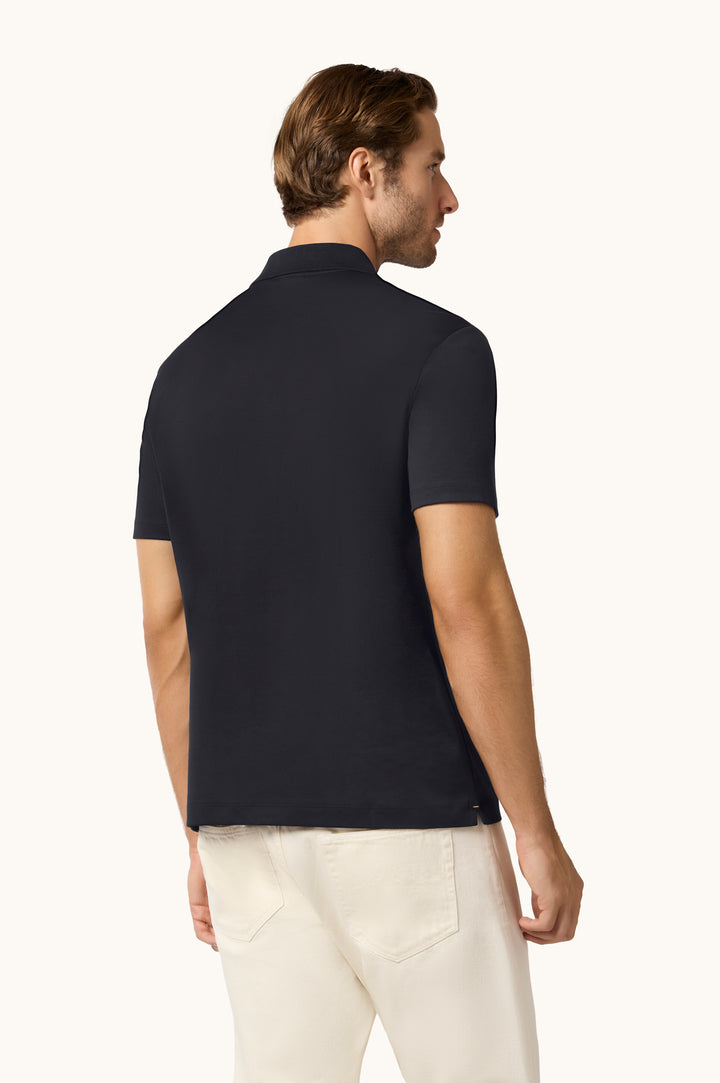 Paul &amp; Shark Polo Aqua Touch en coton | Bleu Marine – vue alternative 2