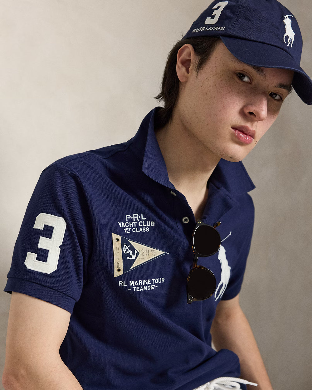 Ralph Lauren Big Pony Polo Custom Slim Fit: Navy – εναλλακτική όψη