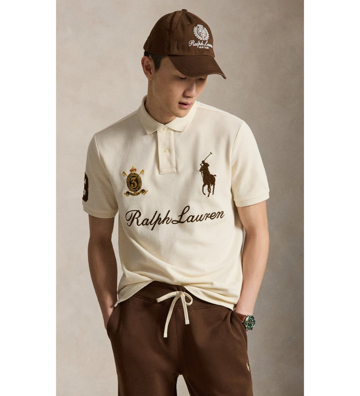 Ralph Lauren Classic Fit Βαμβακερό Polo: Guide Cream