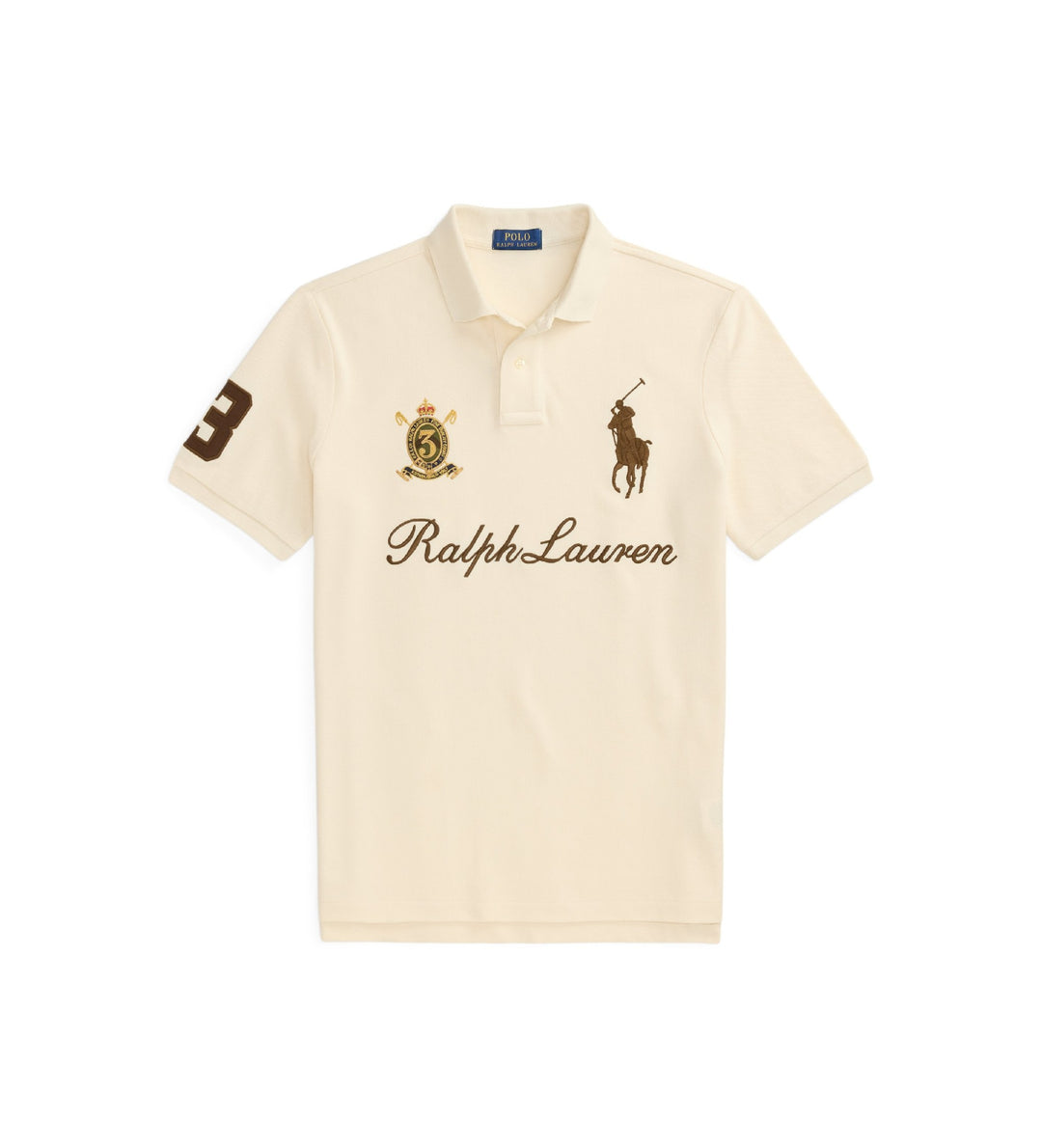 Ralph Lauren Classic Fit Βαμβακερό Polo: Guide Cream – εναλλακτική όψη
