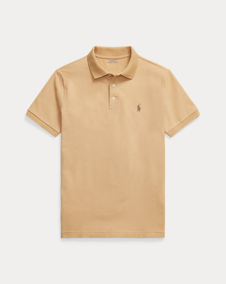 Polo in mesh stretch Custom Slim Fit Ralph Lauren | Classic Camel, vista 1