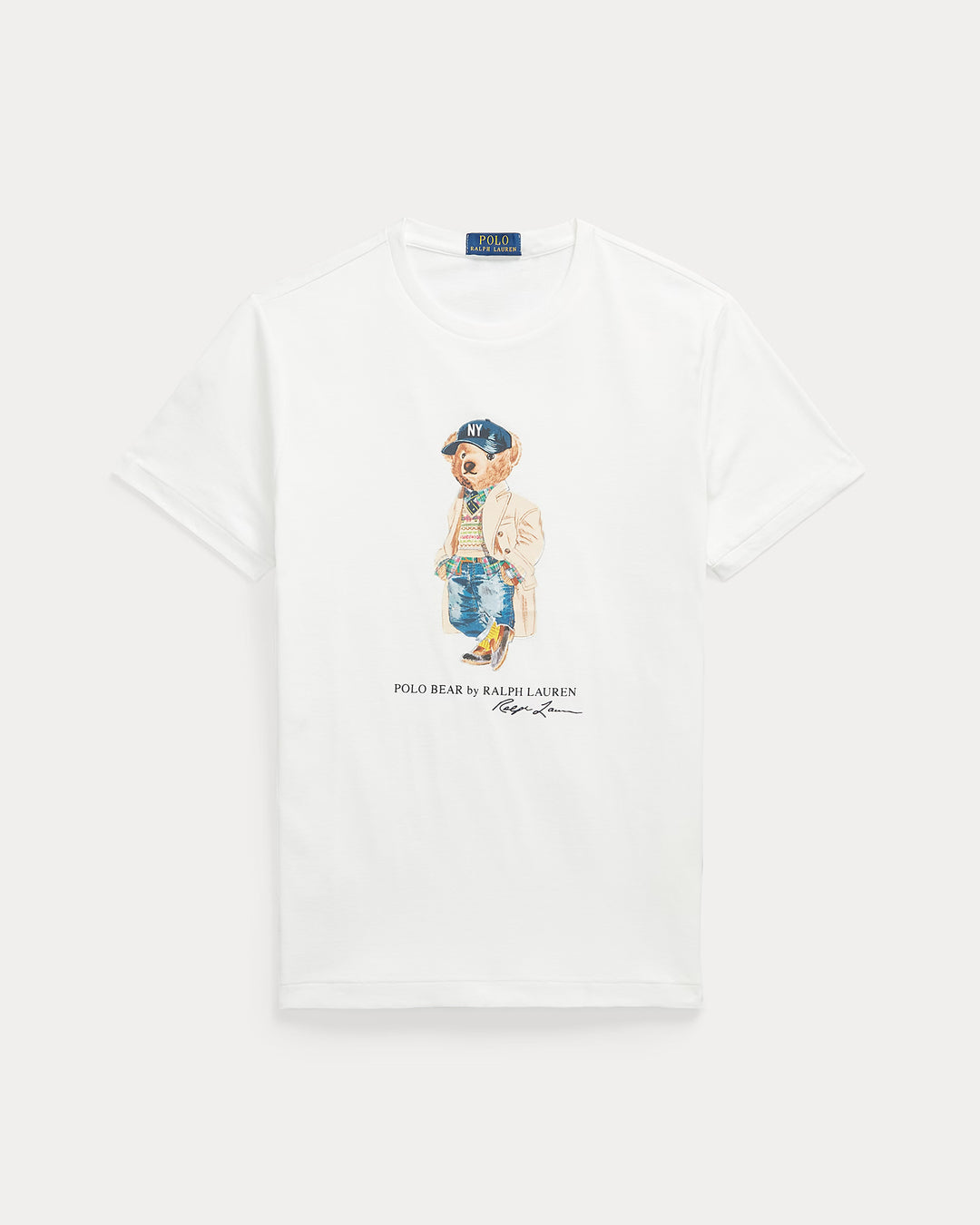 Ralph Lauren تيشيرت جيرسي Polo Bear بقصة Custom Slim Fit – أبيض, عرض 3