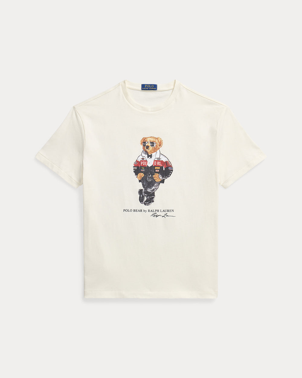 Ralph Lauren T-shirt Polo Bear Classic Fit, Crème, vue de face du produit