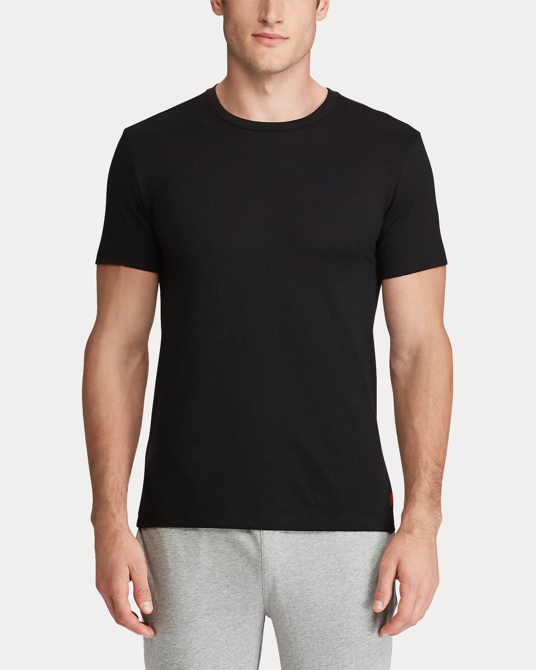 Ralph Lauren 2-pack maglie intime uomo girocollo in Nero – vista alternativa