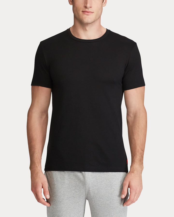 Ralph Lauren 2-pack maglie intime uomo girocollo in Nero – vista alternativa