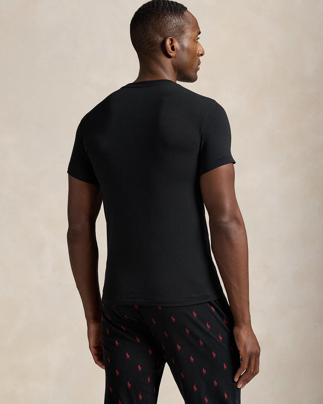 Ralph Lauren 2-pack maglie intime uomo girocollo in Nero – vista alternativa 2