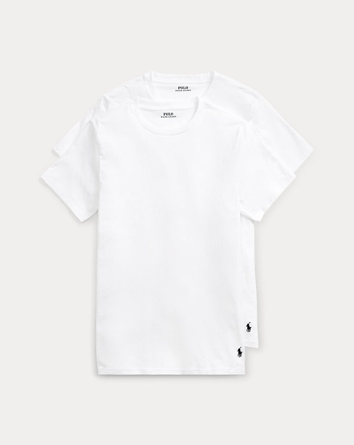 Ralph Lauren pack de 2 camisetas interiores hombre cuello redondo en Blanco – vista lifestyle