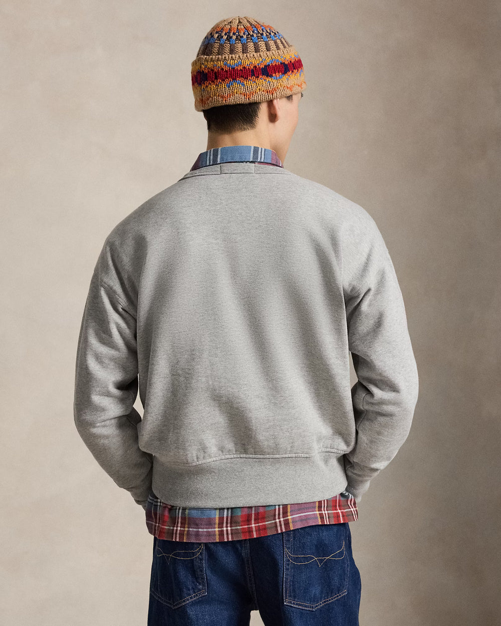 Ralph Lauren Sudadera de felpa Polo Bear Vintage Fit – Gris, vista 3