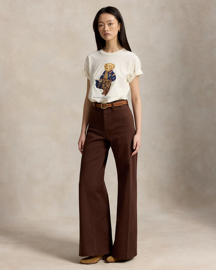Ralph Lauren T-shirt femme Polo Bear en jersey de coton | Blanc chaud – photo du produit 04
