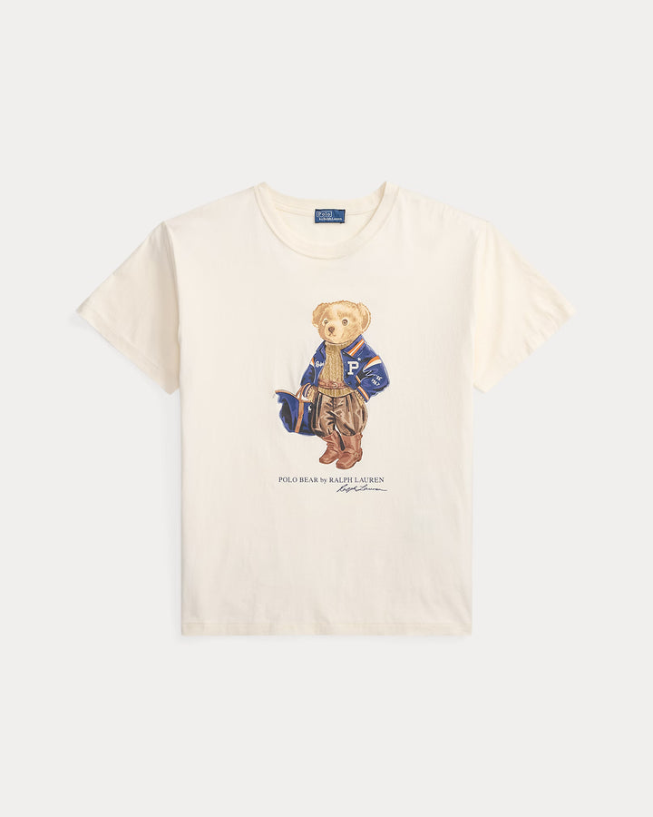 Ralph Lauren T-shirt femme Polo Bear en jersey de coton | Blanc chaud – photo du produit 05