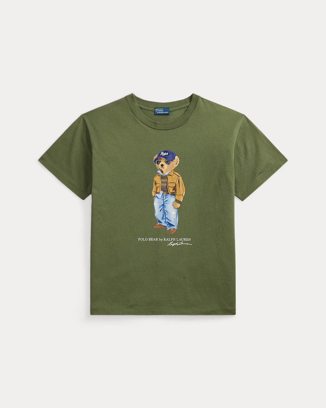 Ralph Lauren T-shirt donna Polo Bear in jersey di cotone | Verde oliva – immagine del prodotto 04