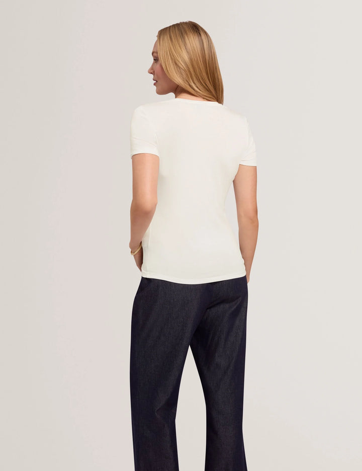 Ted Baker Jeneli Floral Printed Fitted Tee | Ivory – alternate view 2