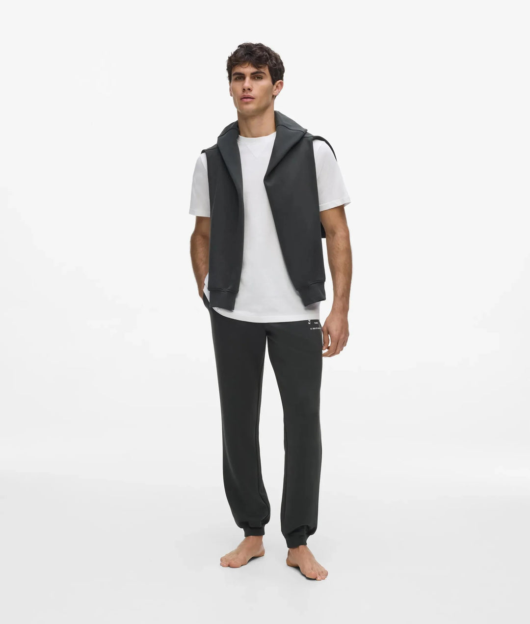 Karl Lagerfeld 男士 Rue St-Guillaume Loungewear T恤，白色 – 其他视图 5