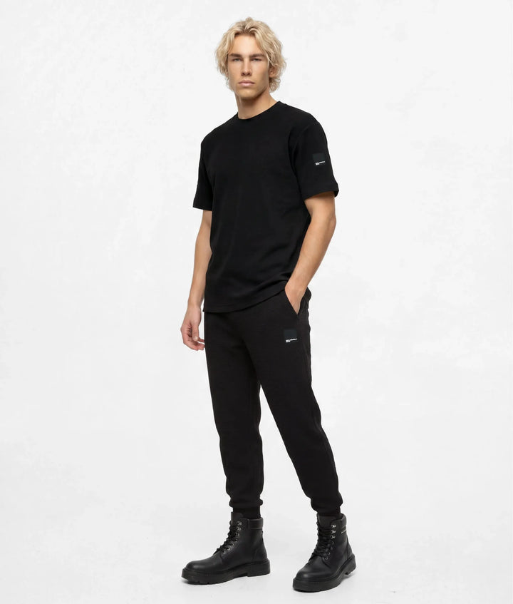 Karl Lagerfeld ανδρικό Waffle Box Logo T-shirt Κανονική Γραμμή σε Μαύρο – εναλλακτική όψη 2