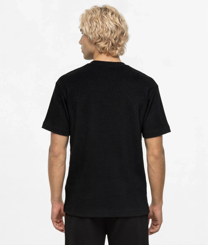 Karl Lagerfeld ανδρικό Waffle Box Logo T-shirt Κανονική Γραμμή σε Μαύρο – εναλλακτική όψη