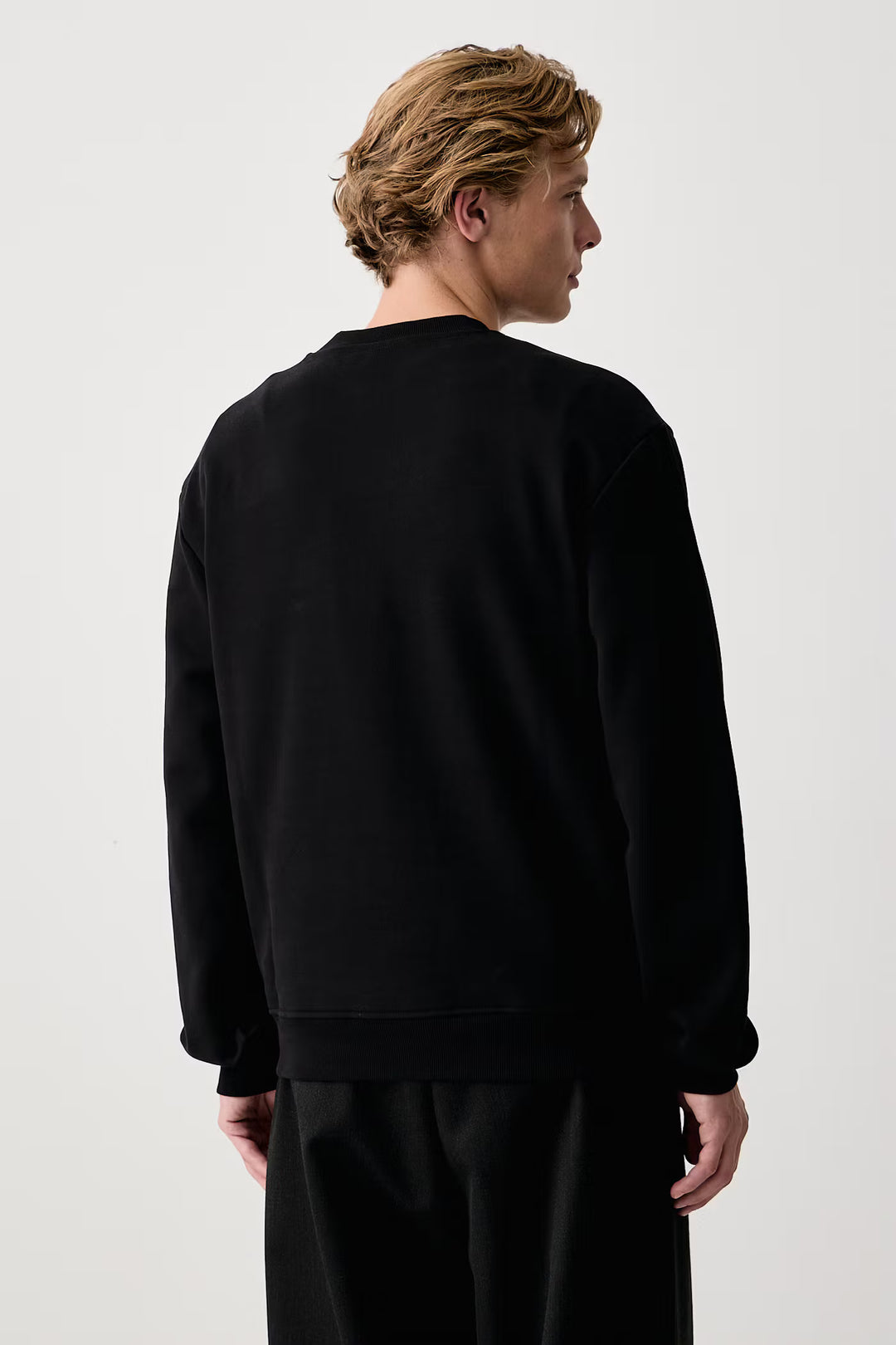 Karl Lagerfeld sudadera hombre logo Regular Fit en Negro – vista alternativa 2