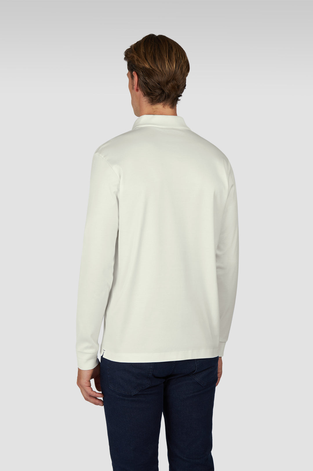 Paul &amp; Shark Aqua Touch Langarm-Polo: Creme – alternative Ansicht