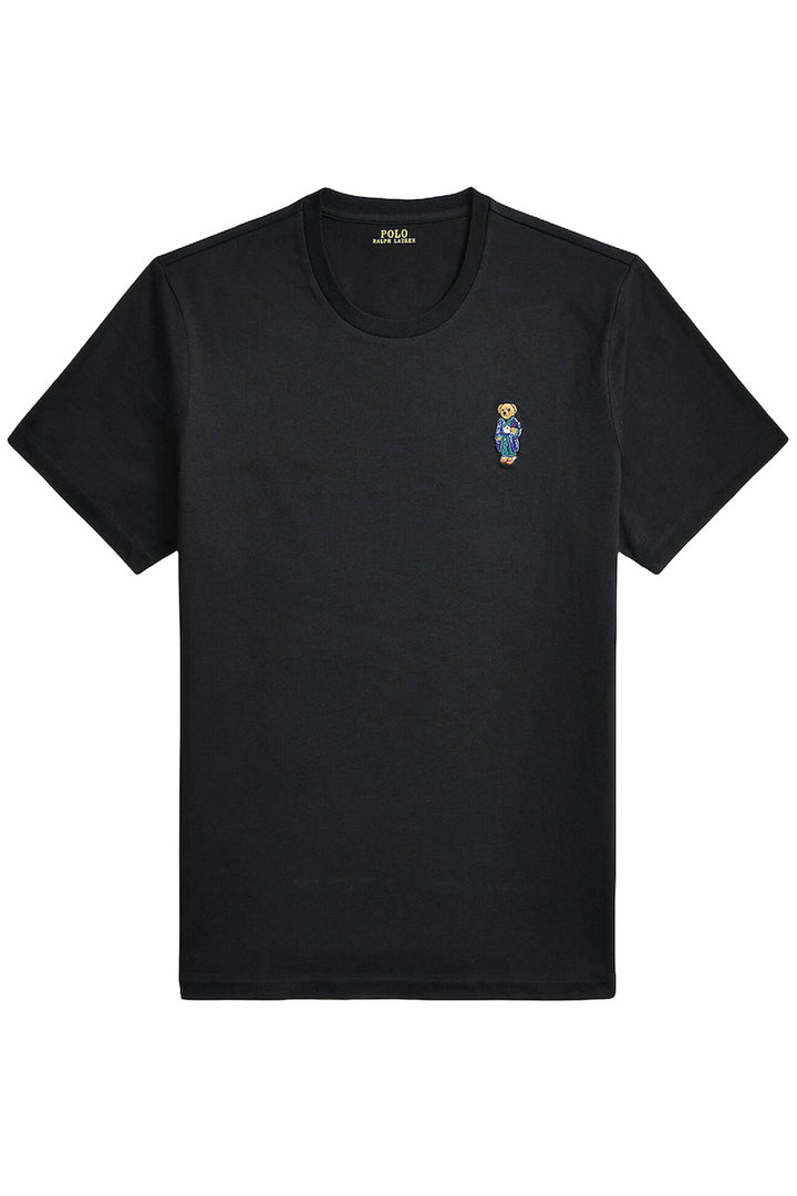 Ralph Lauren camiseta hombre Polo Bear bordada Regular Fit en Negro – vista alternativa