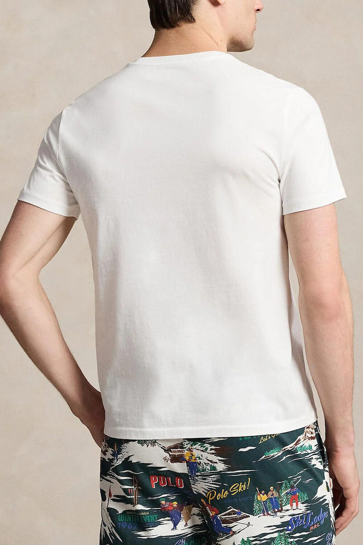 Ralph Lauren camiseta hombre Polo Bear bordada Regular Fit en Blanco – vista alternativa 3
