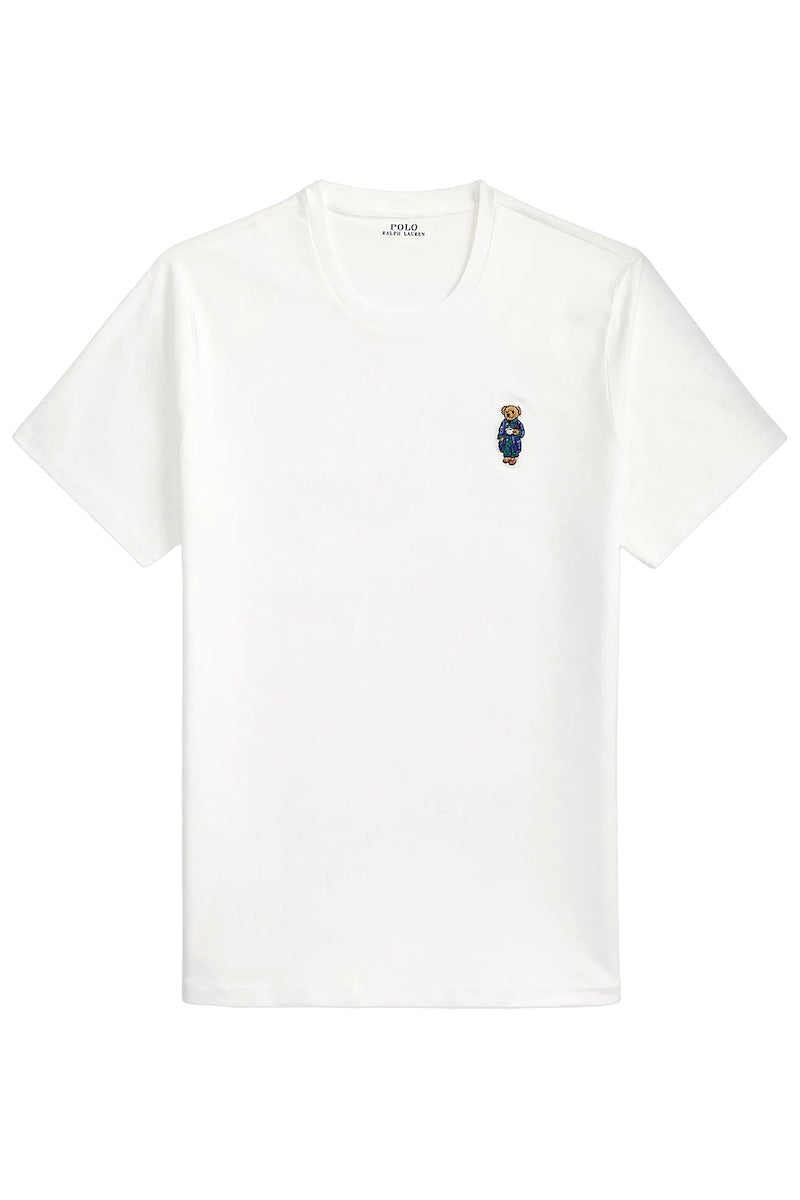 Ralph Lauren camiseta hombre Polo Bear bordada Regular Fit en Blanco – vista alternativa