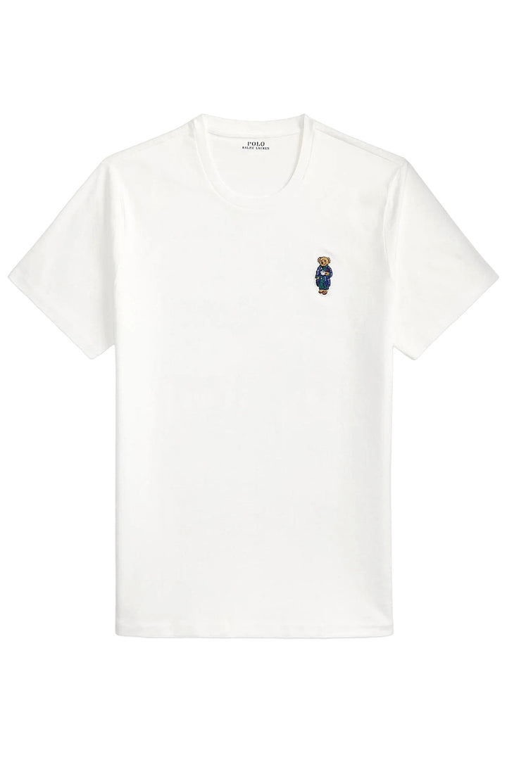 Ralph Lauren camiseta hombre Polo Bear bordada Regular Fit en Blanco – vista alternativa