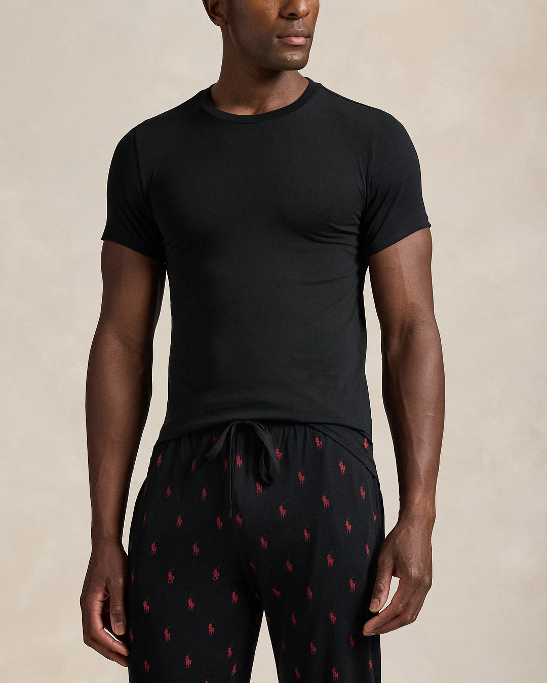 Ralph Lauren lot de 2 maillots de corps homme col rond en Noir – vue alternative 3