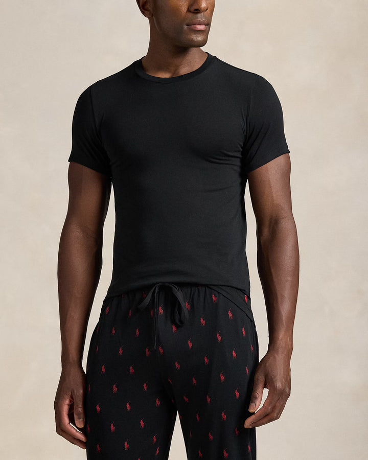 Ralph Lauren lot de 2 maillots de corps homme col rond en Noir – vue alternative 3
