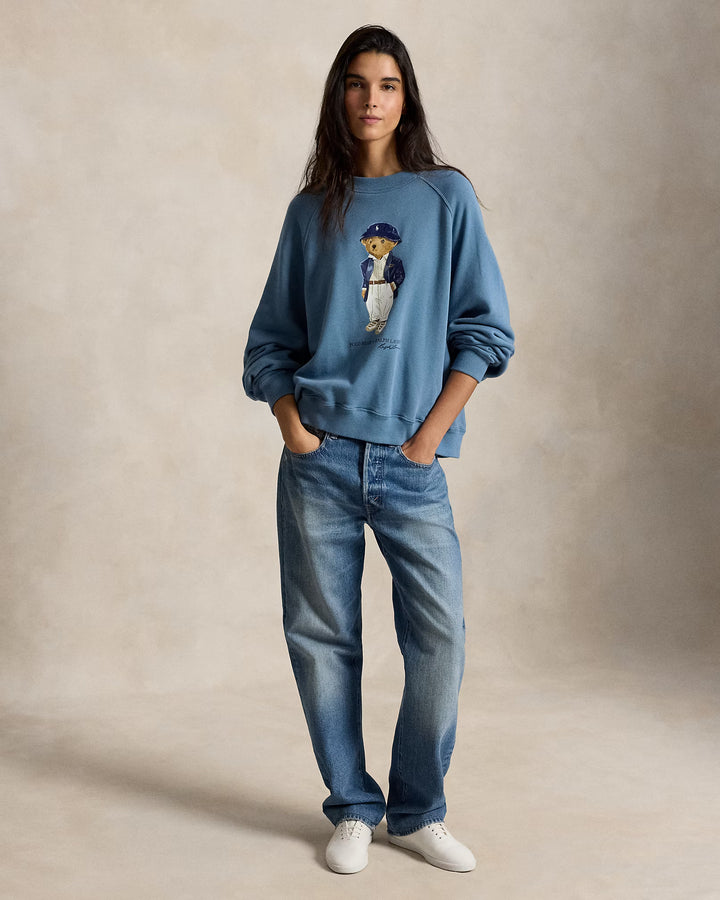 Ralph Lauren Damen Polo Bear Rundhals-Sweatshirt: Camp Blue – alternative Ansicht