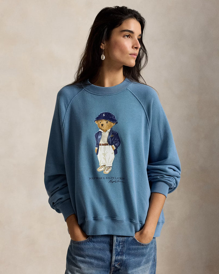 Ralph Lauren Damen Polo Bear Rundhals-Sweatshirt: Camp Blue – alternative Ansicht