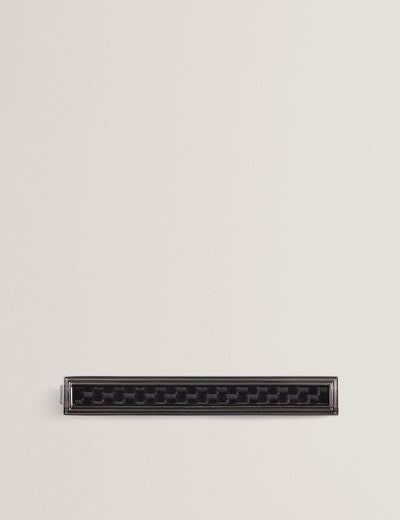 Ted Baker Carmont Carbon Cufflinks and Tie Clip | Silver