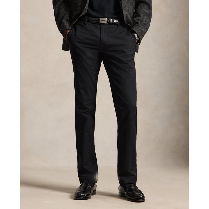 Ralph Lauren Greenwich Slim Fit 弹力棉斜纹长裤 — Polo Black, 视图 2
