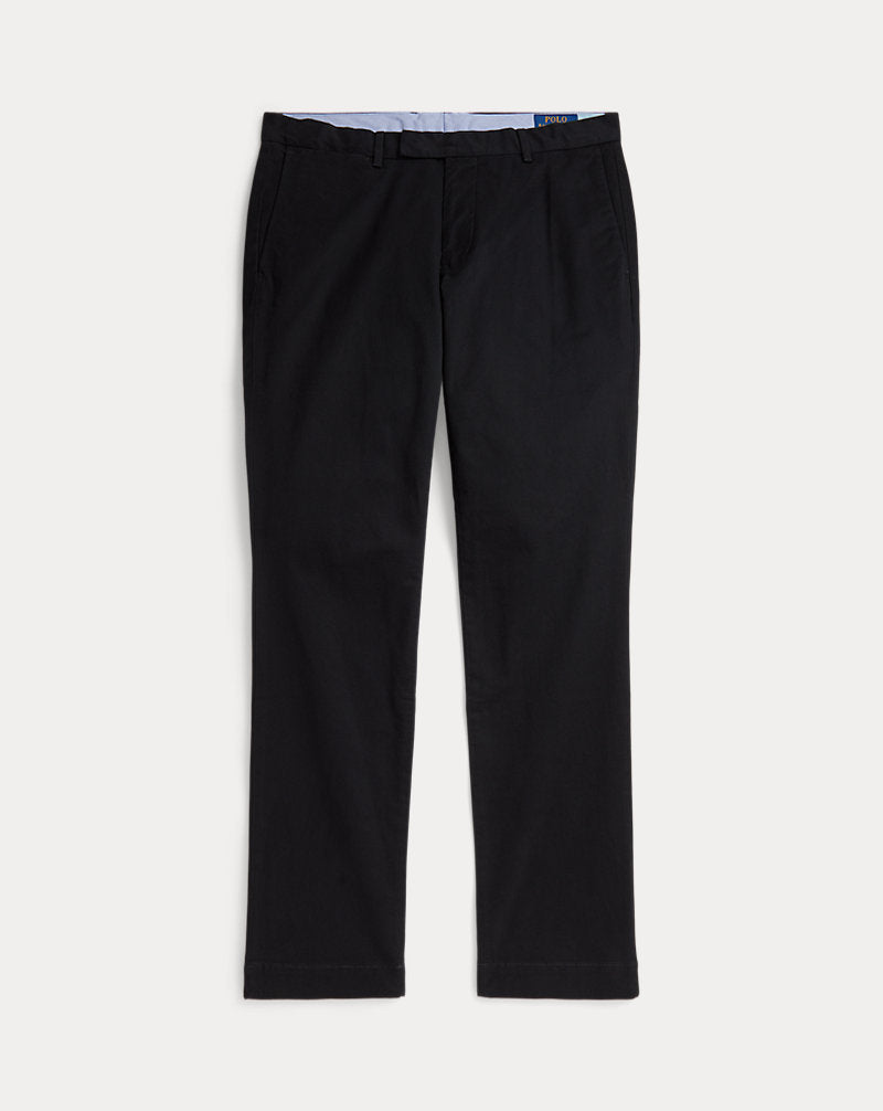 Ralph Lauren Greenwich Slim Fit 弹力棉斜纹长裤 — Polo Black, 视图 1