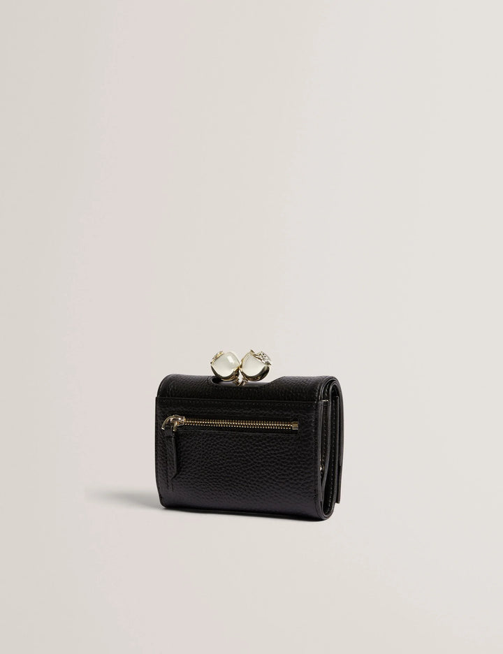 Ted Baker Roosa Detail Leather Small Bobble Purse | Black