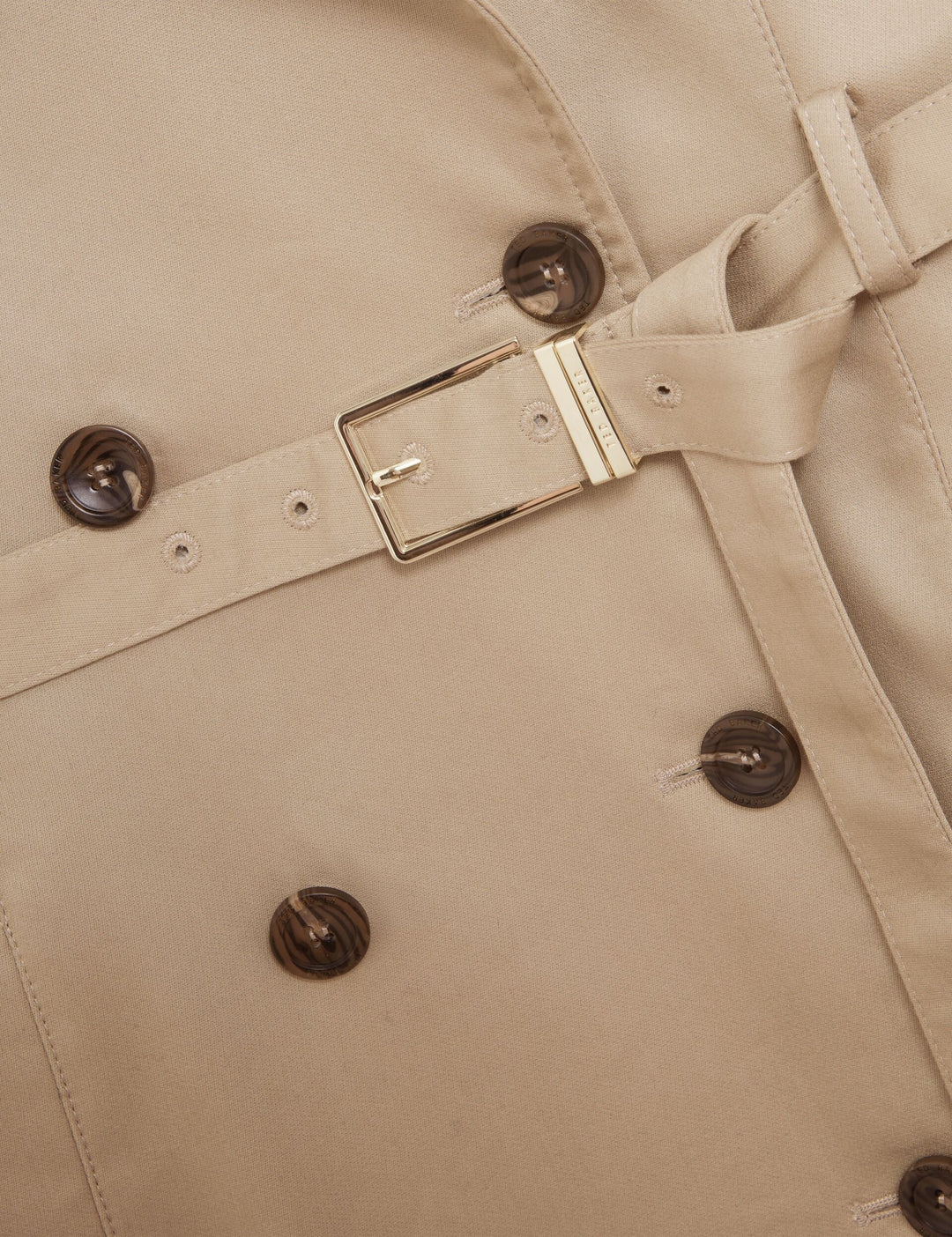 Ted Baker Arytha Cotton Twill Belted Trench Coat | Camel