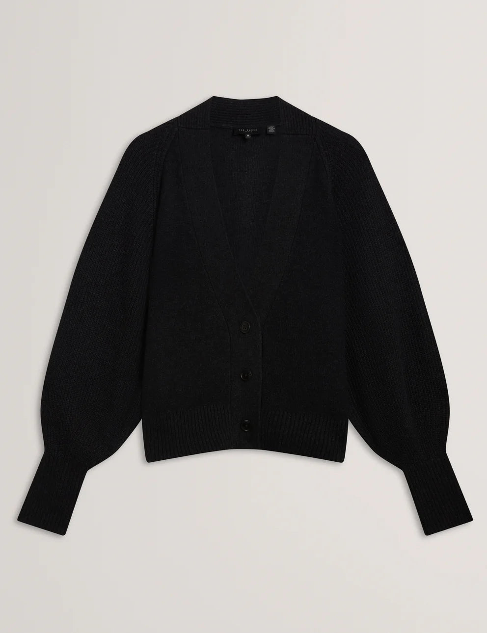 Ted Baker Mallee V Neck Boxy Fit Cardigan | Charcoal