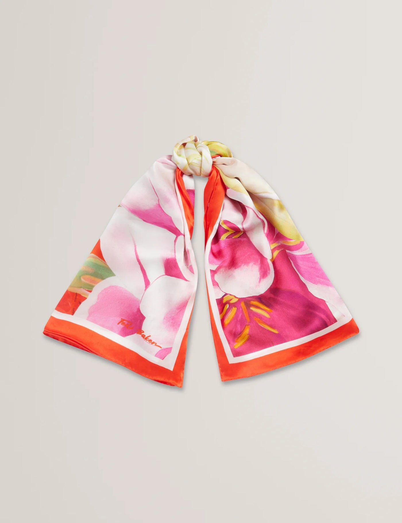 Ted Baker Amadia Floral Bloom Silk Square Scarf | Red