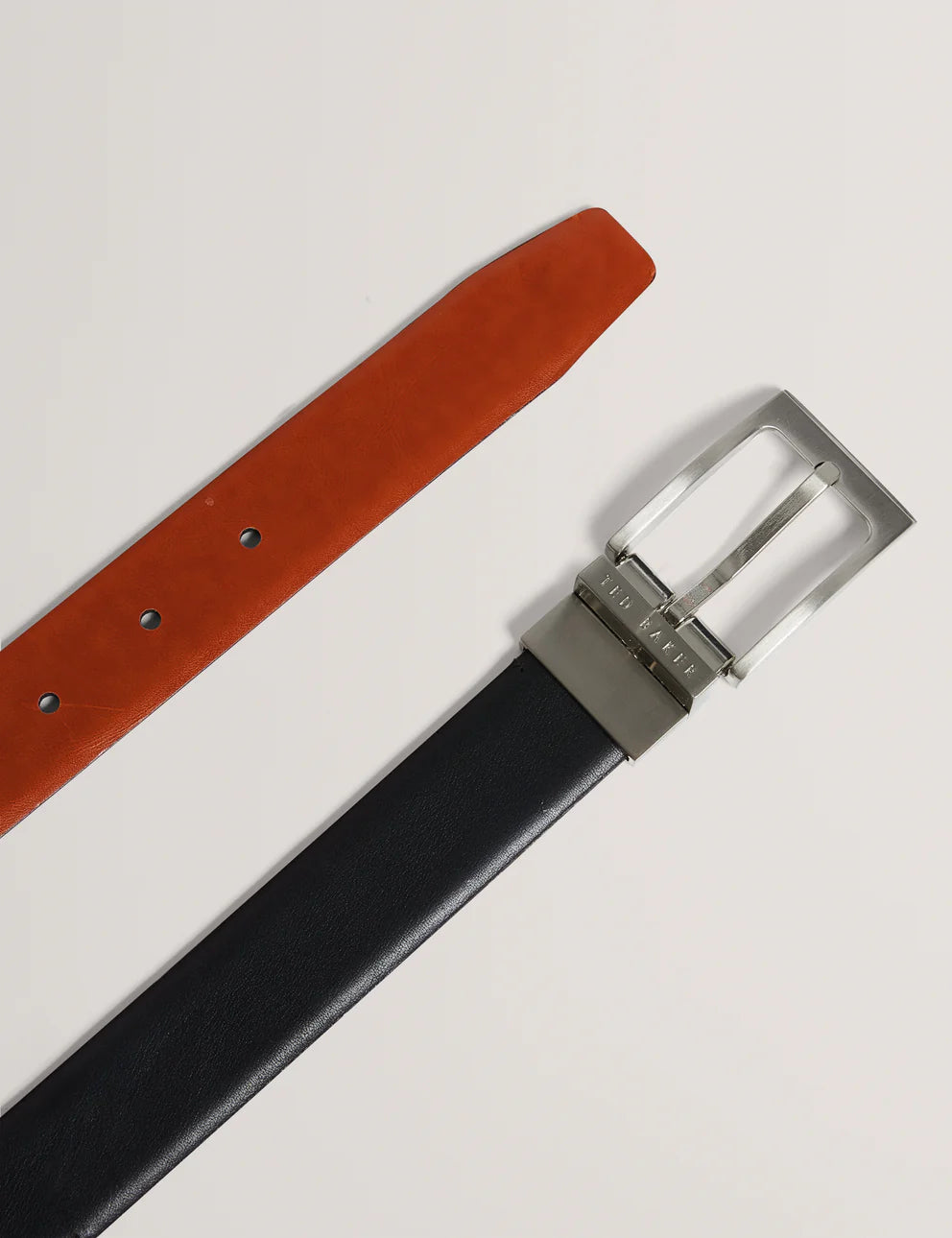 Ted Baker Reversible Polished Leather Belt | Black/Tan