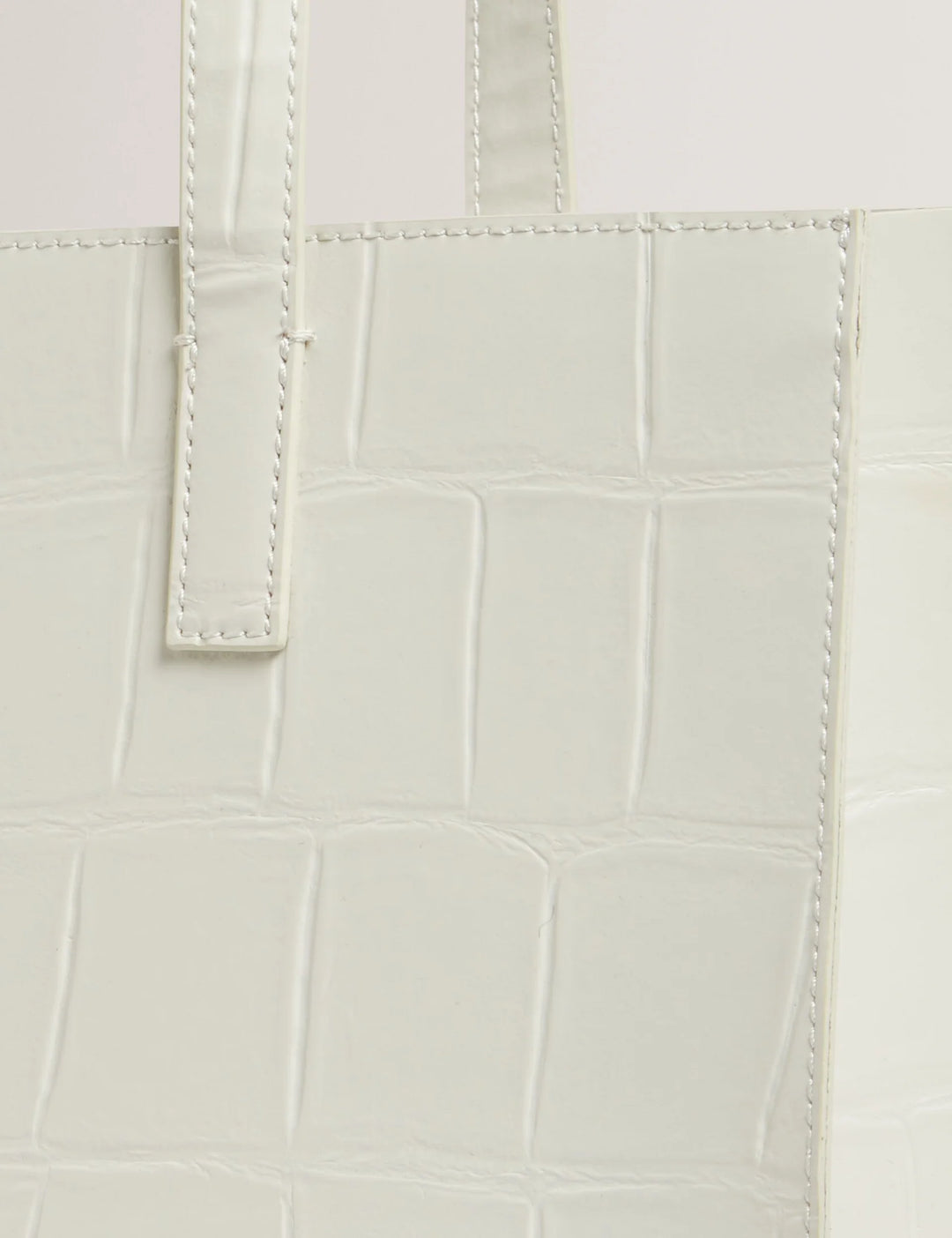 Ted Baker Croccon Large Croc Texture Icon Tote Bag | Ivory
