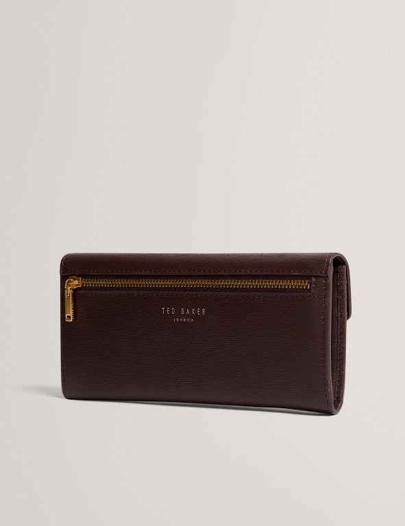 Ted Baker Anisal TB Detail Large Leather Purse | Wine