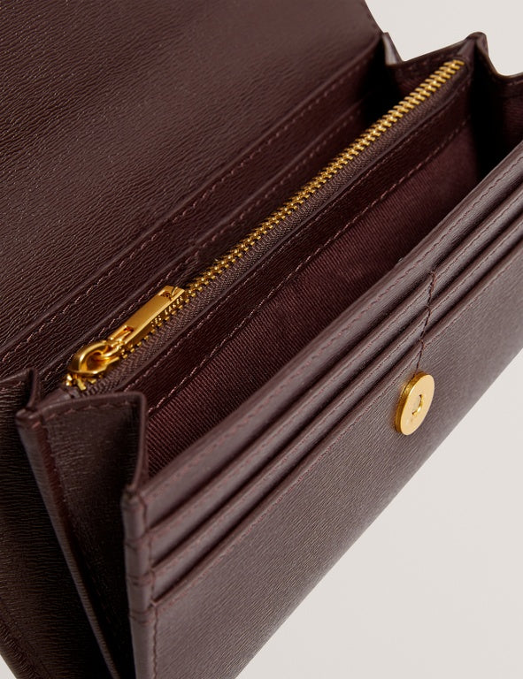 Ted Baker Anisal TB Detail Large Leather Purse | Wine